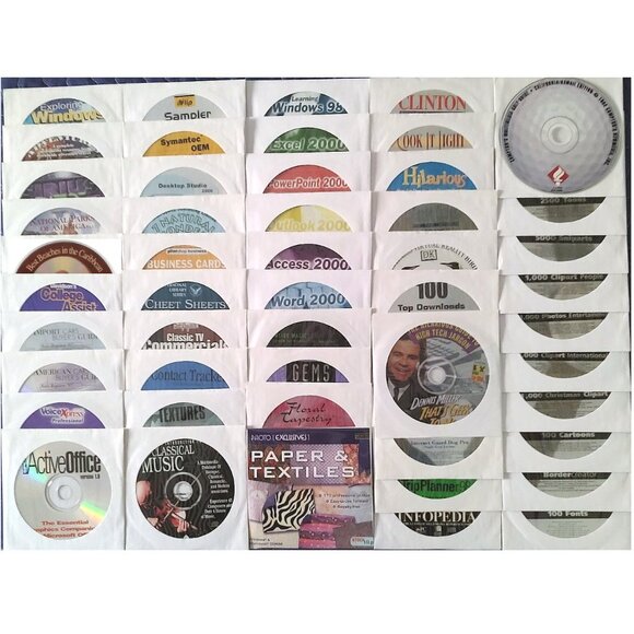 150 MISC CD-ROM LOT1,2&3 - PC Software Lot CLEARANCE -NEW or LIKE NEW in Sleeves - Picture 7 of 11